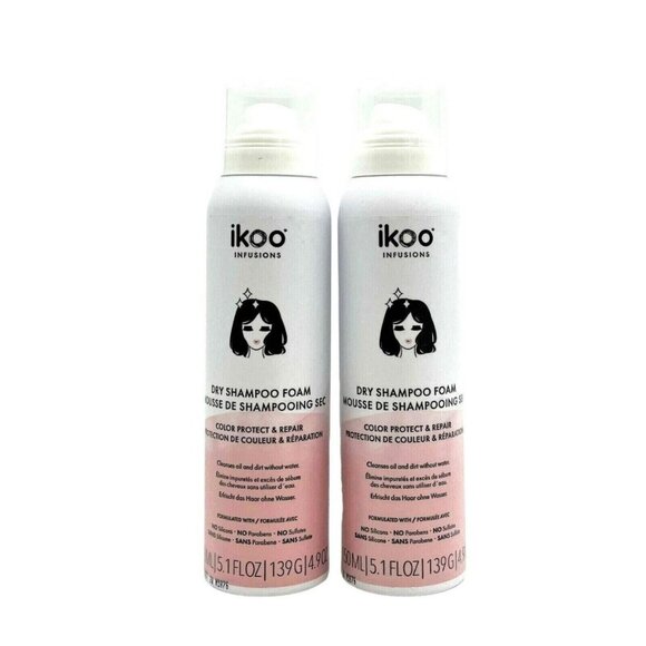 Ikoo Dry Shampoo / Foam - Color Protect & Repair 5.1 oz (pack of 2)) - Picture 1 of 1